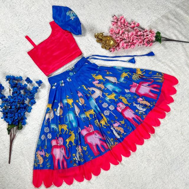 Jungle Safari Soft Silky Affordable kids kurti in Vadodara